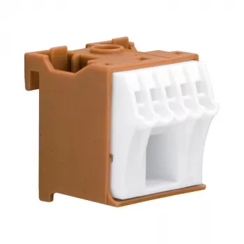 Hager KN06P morsetto modulare 6 poli 63A 230V marrone