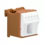Hager KN06P morsetto modulare 6 poli 63A 230V marrone