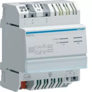 Hager TXA114 sensore di temperatura ambiente KNX -5 a +45 °C IP20 bianco