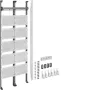 Hager UF521NW campo multimediale completo universZ 2 campi 1350mm con 12 moduli patch RJ45