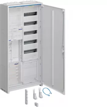Hager ZB32ET215W1 quadro contatori completo 1 posto contatore BKE-I APZ 1100mm 2 campi da parete IP31 RAL 9010