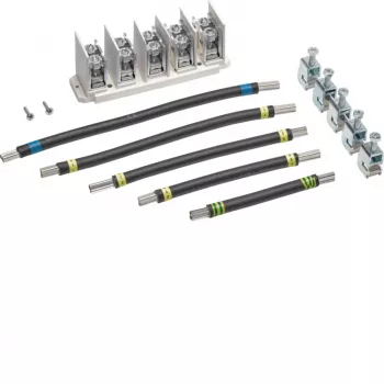 HAGER ZM15US kit di collegamento universale 5 poli per barra collettrice 12x5mm
