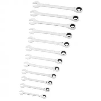 STANLEY set di chiavi a forchetta a cricchetto 12 pezzi