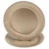 PROnappe 10 piatti di cartone, rotondi, Ø 23 cm, oro