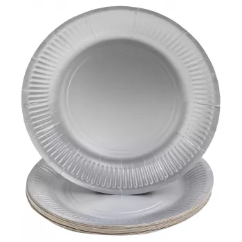 PROnappe 10 piatti di cartone Ø 23 cm bianco