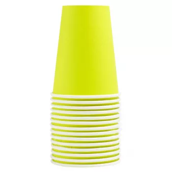 PROnappe 15 bicchieri di cartone 200 ml, Kiwi Green (89113I)