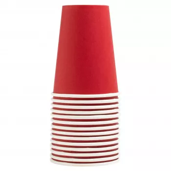 PROnappe 15 bicchieri di cartone 200 ml, rosso (89115I)