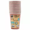PROnappe 15 Bicchieri di cartone 200 ml, rosso (89115I)