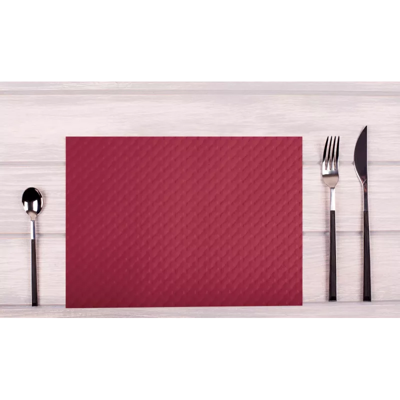 PROnappe tovaglietta monouso 400 x 300 mm bordeaux goffrata leggermente satinata