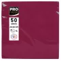 PROnappe tovaglioli di carta bordeaux 2 veli 20,0 x 20,0 cm confezione da 50