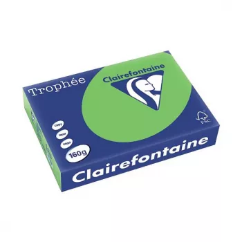 Clairefontaine Trophee Intensiv carta per fotocopie colorata A4 160 g/m², 250 fogli, verde chiaro intenso