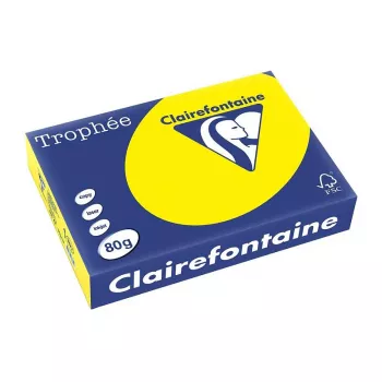 Clairefontaine Trophee Intensiv carta per copie A4 80g 500 fogli giallo canarino