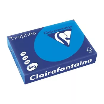 Clairefontaine Trophee Intensiv carta per copie A4 80g 500 fogli blu caraibico