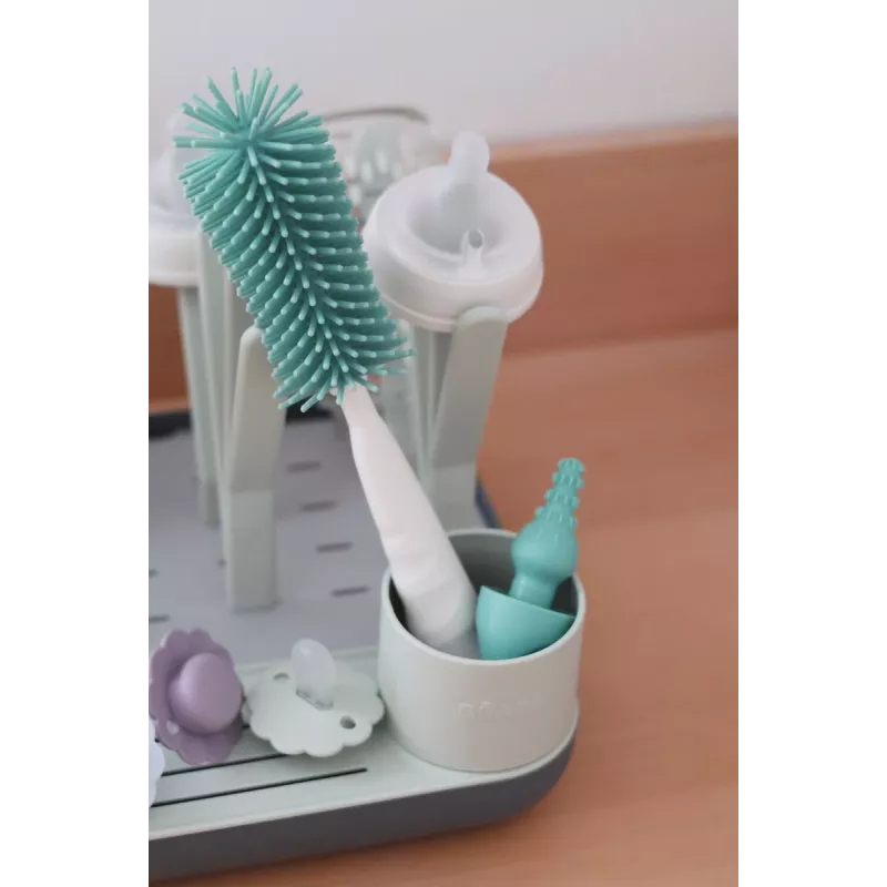 Beaba scovolino in silicone per biberon e tettarelle Sage Green