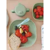 Beaba piatto in silicone con ventosa Sage Green