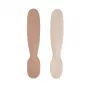 Beaba set di 2 primi cucchiai in silicone con dentaruolo Praline/Clay