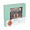 Beaba First Meals set regalo 3-in-1 (piatto, set posate, bavaglino) Savannah Bloom