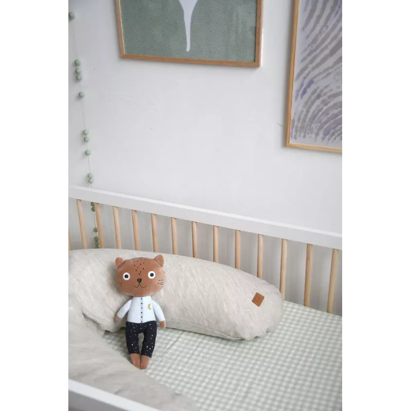 Beaba Big Flopsy cuscino per allattamento e riposo Linen Natural
