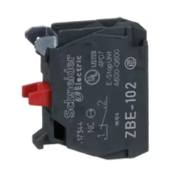 Schneider Electric ZBE102 blocco contatti ausiliario, 1 NO, morsetto a vite, Harmony XB4/XB5