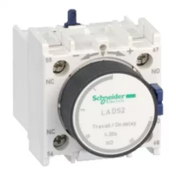 APC Schneider Electric LADS2 blocco contatti ausiliari, 2 NO, morsetto a vite, bianco