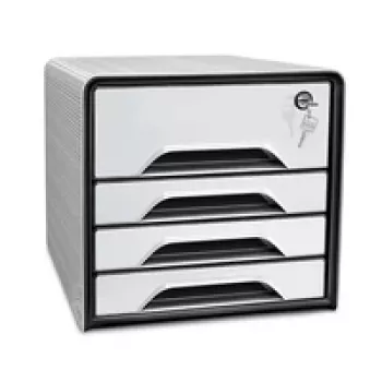 CEP Office Solution Smoove 7-311S Cassettiera Bianco/Nero