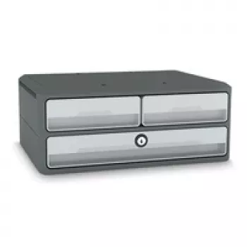 CEP Office Solution MoovUp Unità a cassetti con serratura Grigio chiaro DIN A4 orizzontale DIN A5 orizzontale 3 cassetti