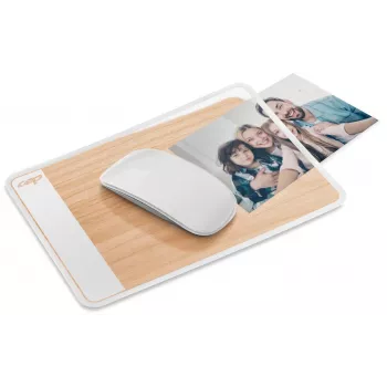 CEP Office Solution Tappetino per mouse, Bianco/Faggio