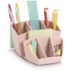 CEP Office Solution Mineral Organizer da scrivania 8 scomparti Rosa cipria Polistirene Rettangolare 143 x 158 mm