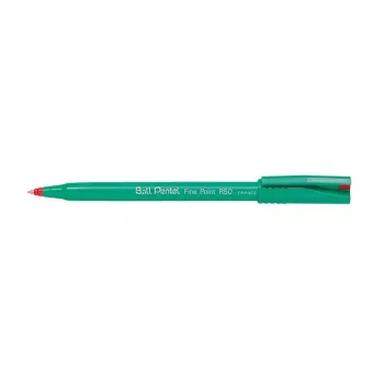 Pentel Fine Point R50 Penna roller - Red - Punta fine 0,5 mm - Confezione da 12