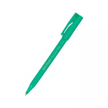 Pentel R50 Penna roller retrattile - Verde - 0,8 mm - Per destrimani e mancini