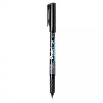 Pentel NMF50 pennarello indelebile punta superfine 0,3 mm linea nera confezione da 12