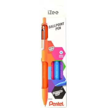 Pentel iZee BX470 penna a sfera confezione da 4, colori inchiostro misti