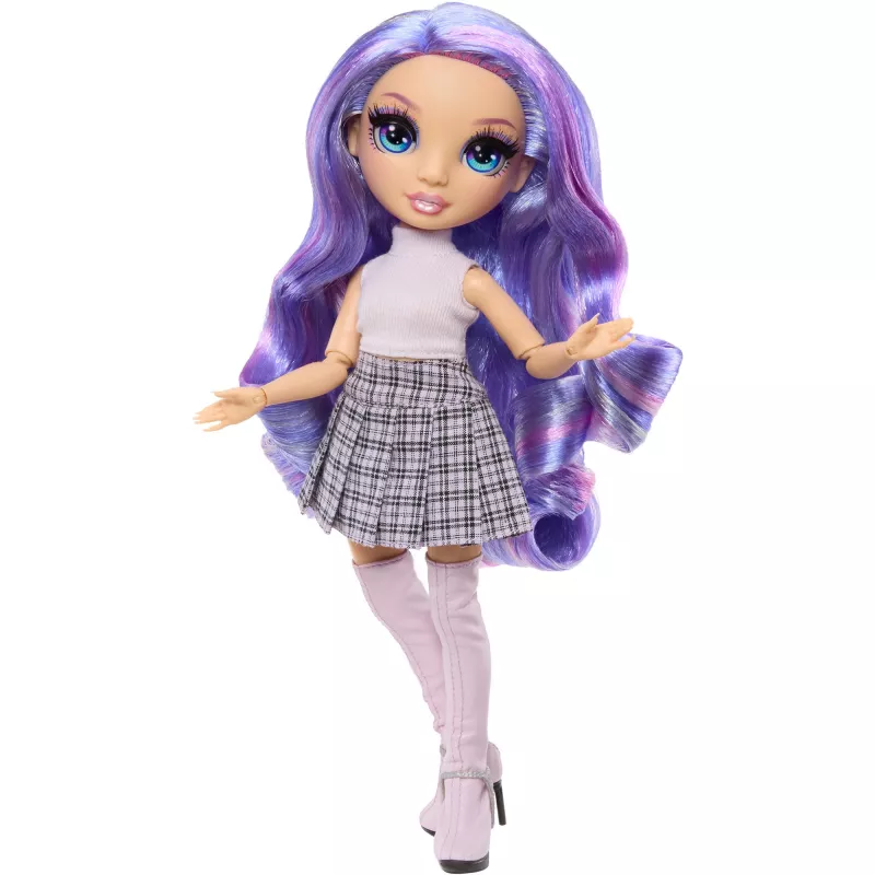 MGA Rainbow High Violet Willow bambola fashion con 2 outfit e accessori
