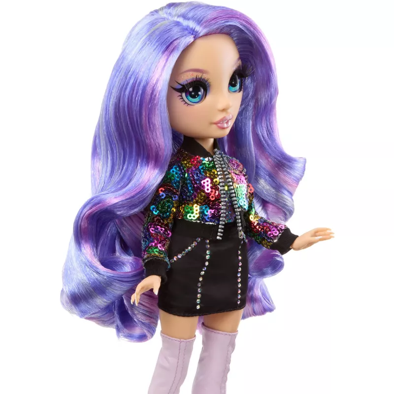 MGA Rainbow High Violet Willow bambola fashion con 2 outfit e accessori