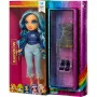 MGA Rainbow High Skyler Bradshaw bambola fashion con 2 outfit e accessori