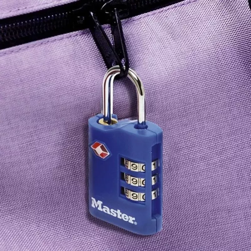 Master Lock confezione da 2 lucchetti a combinazione TSA, colori assortiti