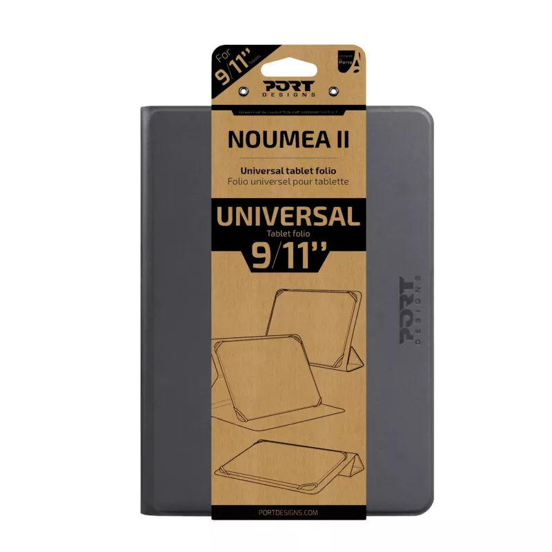 PORT Designs Noumea II custodia universale per tablet 9-11 pollici grigio