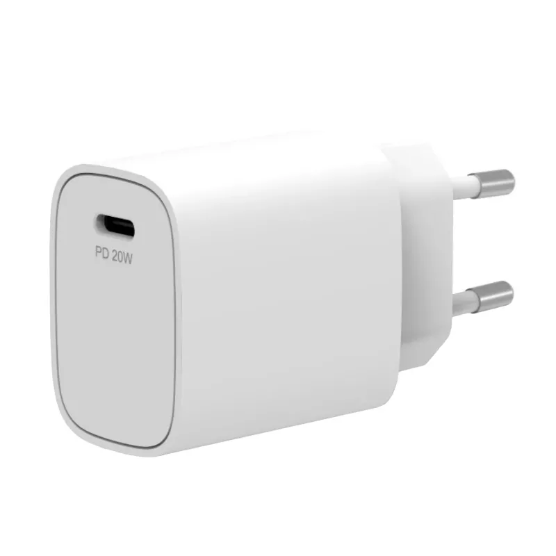 PORT Designs PORT Connect caricabatterie da parete 20W USB-C PD con custodia bianco