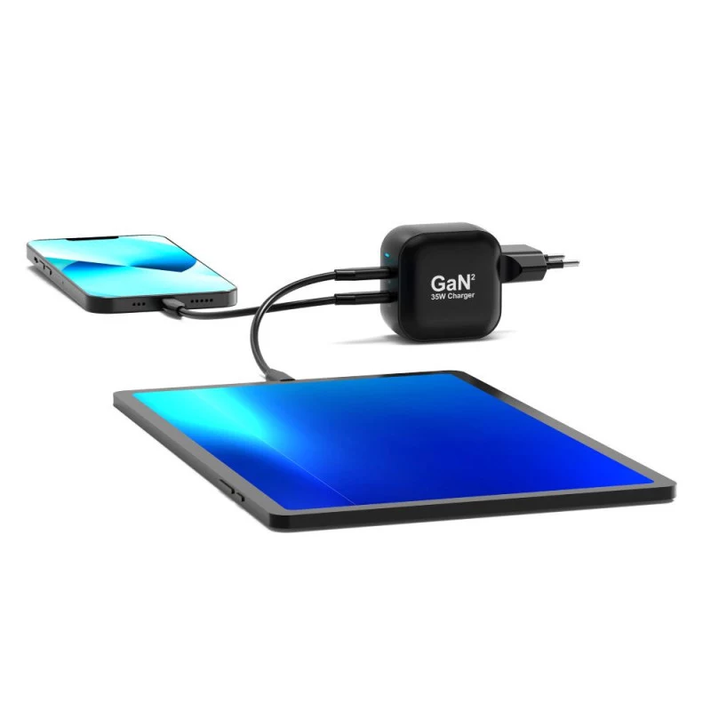 PORT Designs caricabatterie da parete Type-C PD 35W GaN+ cavo C to C 2M - EU