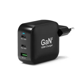 PORT Designs caricabatterie da parete Type-C PD 100W GaN+ cavo C to C 2M EU