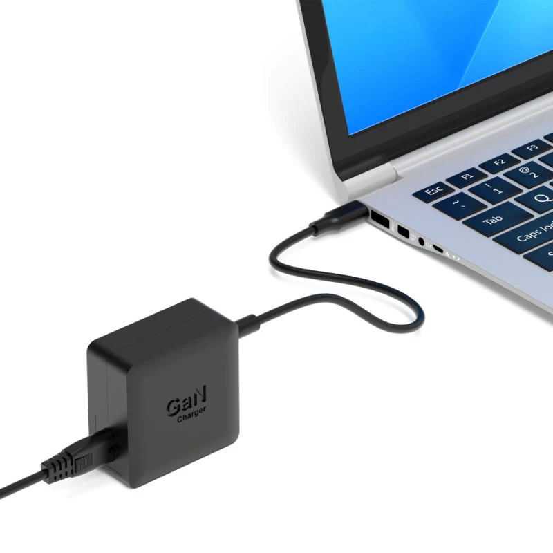 PORT Designs alimentatore GaN 65W USB-C con cavo di alimentazione EU