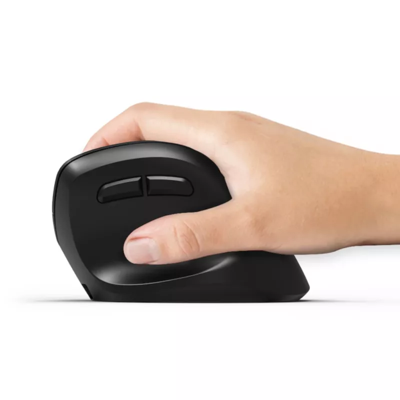 PORT Designs PORT Connect Professional ERGO SHAPE mouse wireless ricaricabile - per destrorsi - ottico - 5 tasti - 2,4 GHz, Bluetooth - ricevitore USB