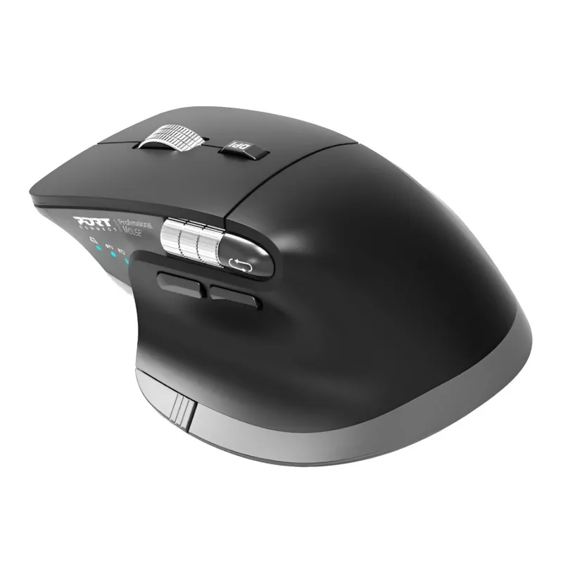 PORT Designs PORT Connect Professional ULTIMATE mouse wireless ricaricabile - ottico - 6 tasti - 2,4 GHz, Bluetooth - ricevitore USB
