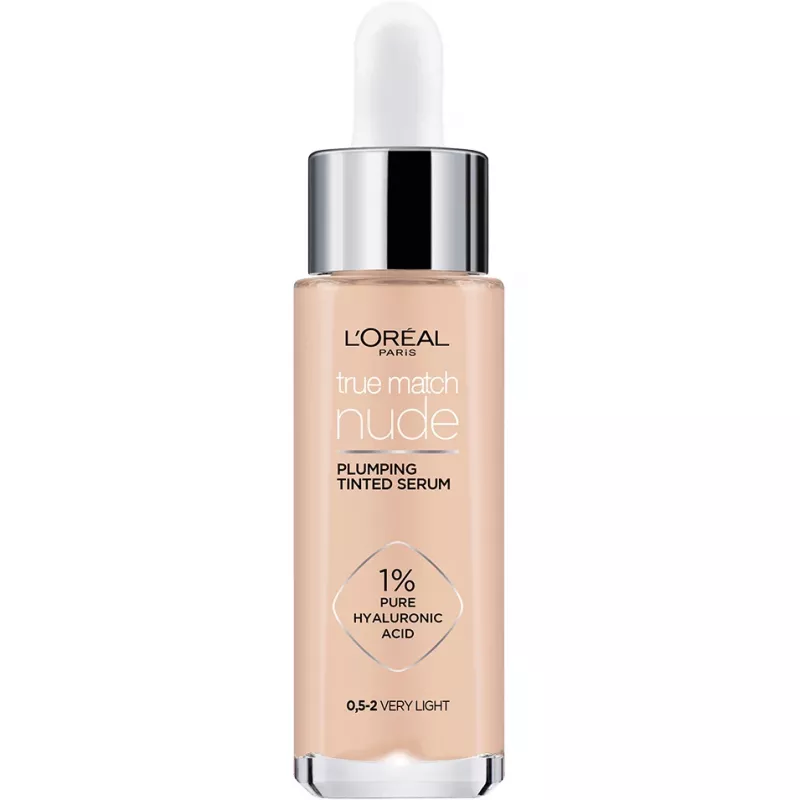 L'OREAL True Match Serum Nude Plumping Siero Colorato 0.5-2 Very Light 30ml