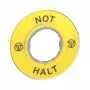 APC ZBY9220 targhetta arresto di emergenza - gialla, 60mm, rotonda