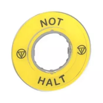 APC ZBY9220 targhetta arresto di emergenza - giallo, 60 mm, rotonda