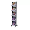 PAPERFLOW Corner 259N.01 Espositore per riviste grigio/nero 5 scomparti