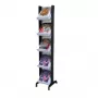 PAPERFLOW Corner 259N.01 Espositore per riviste grigio/nero 5 scomparti