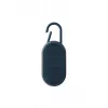 Lexon Mino T altoparlante Bluetooth portatile con base di ricarica e moschettone, blu scuro, IPX4, 3W, TWS, telecomando per selfie, LA124DB9