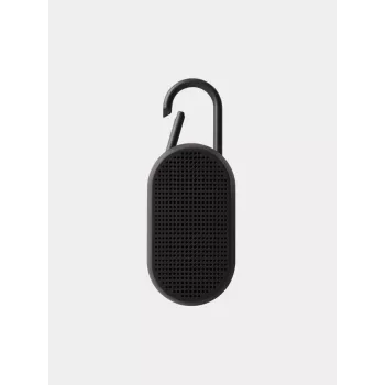Lexon Mino T Speaker Bluetooth portatile con base di ricarica e moschettone, nero